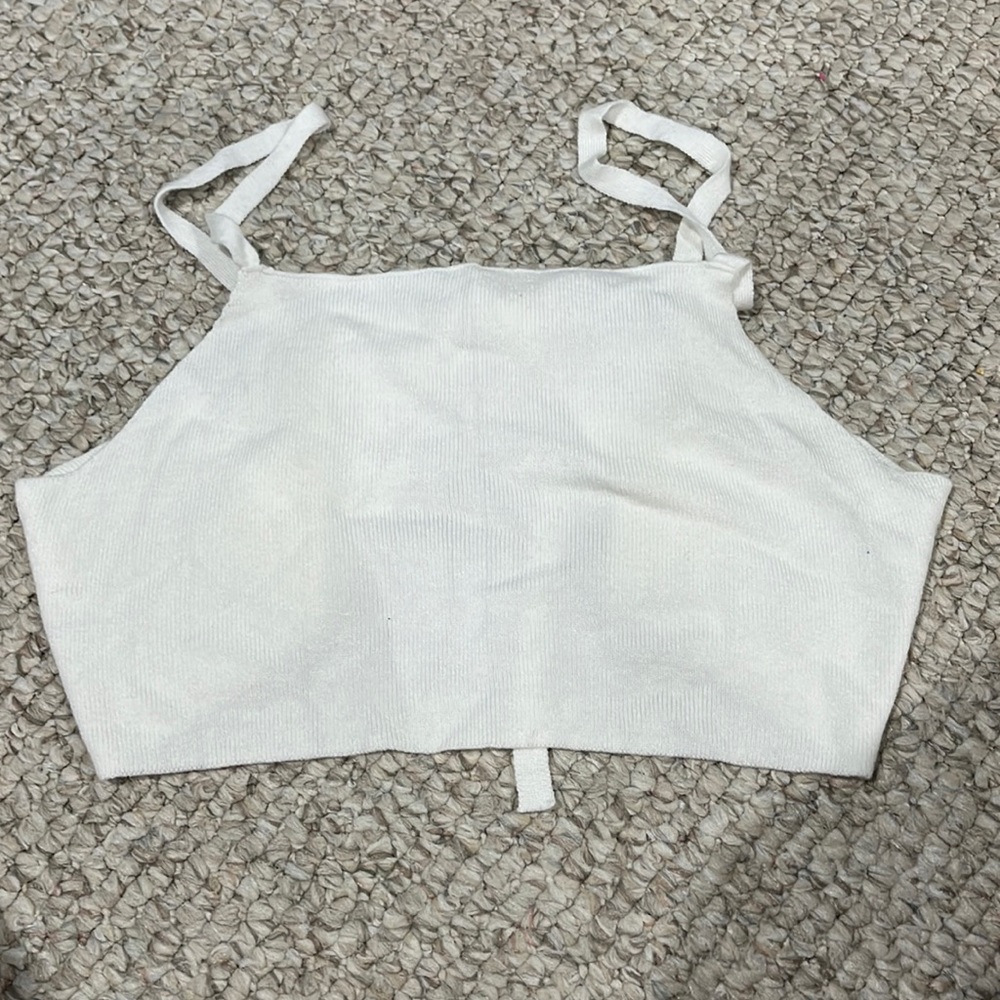 Shein White Crop Top